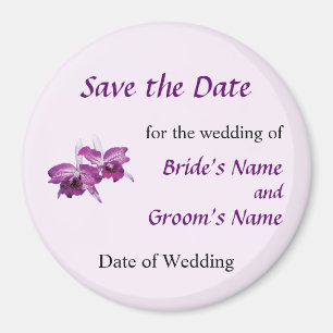 Orchid Empress Worsley Roman Holiday Savd the Date Magnet