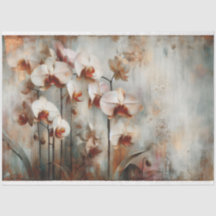 Orchid Fauna and Flora Decoupage