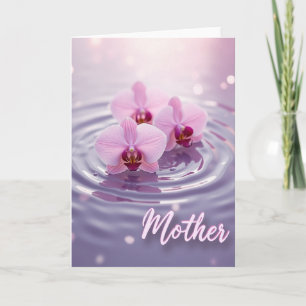 Orchid Floral Mothers Day Card