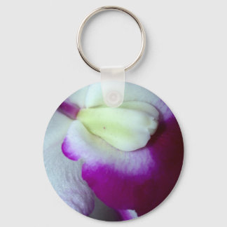 Orchid Flower Key Ring