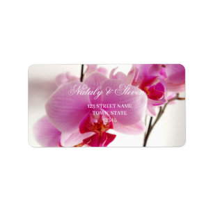 Orchid flower Label