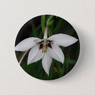 Orchid Flower Round Pin
