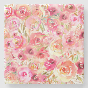 Orchid Flower Stone Coaster