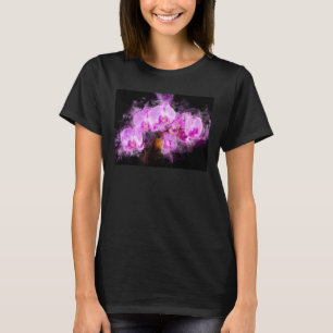 Orchid flower watercolor - pink bb 03 T-Shirt