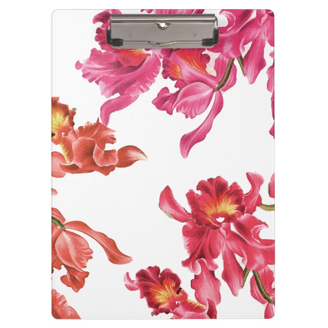 Orchid Flowers Clipboard (Front)