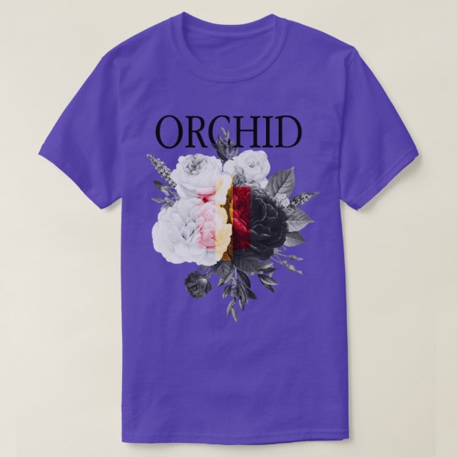 Orchid Flowers  T-Shirt (Design Front)
