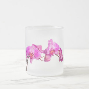 Orchid Frosted Glass Coffee Mug