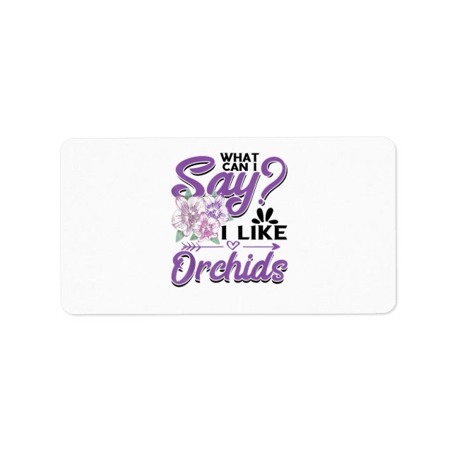 Orchid Gardening Label (Front)
