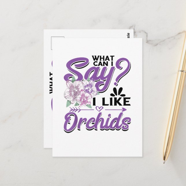Orchid Gardening Postcard (Front/Back In Situ)