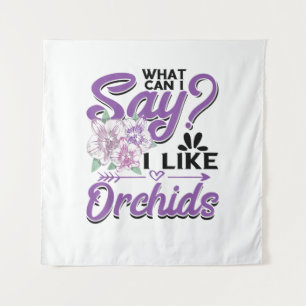 Orchid Gardening Tapestry