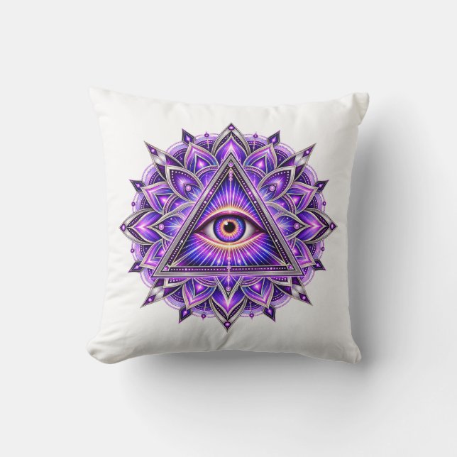 Orchid Geometry Eye Cushion (Front)