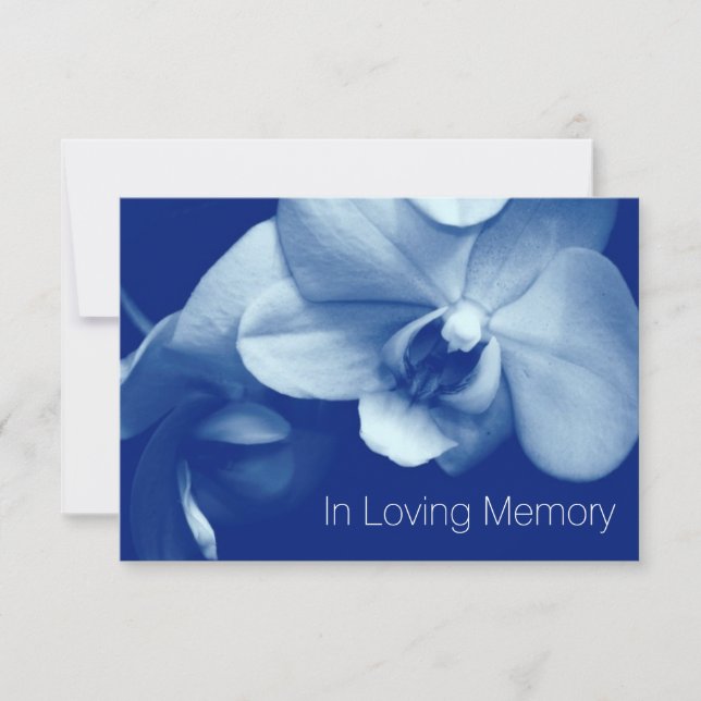 Orchid In Loving Memory 9 Celebration of Life Invitation (Front)