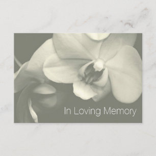 Orchid In Loving Memory Kaki Celebration of Life Invitation