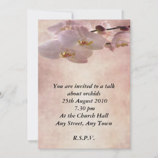Orchid  Invitation