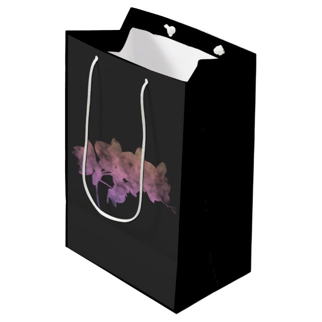 Orchid Ipanema shadow on a dark background Medium Gift Bag (Front Angled)
