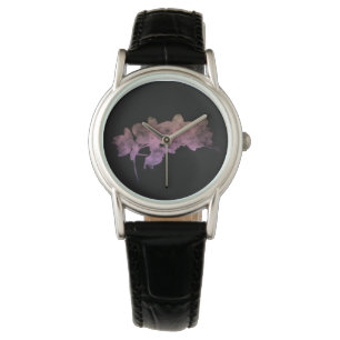 Orchid Ipanema shadow on a dark background Watch