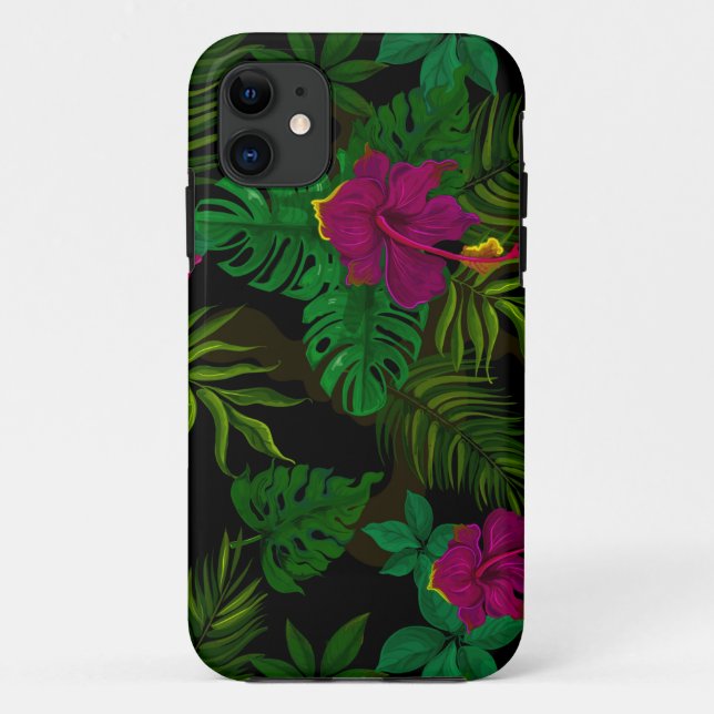 Orchid jungle pattern   Case-Mate iPhone case (Back)