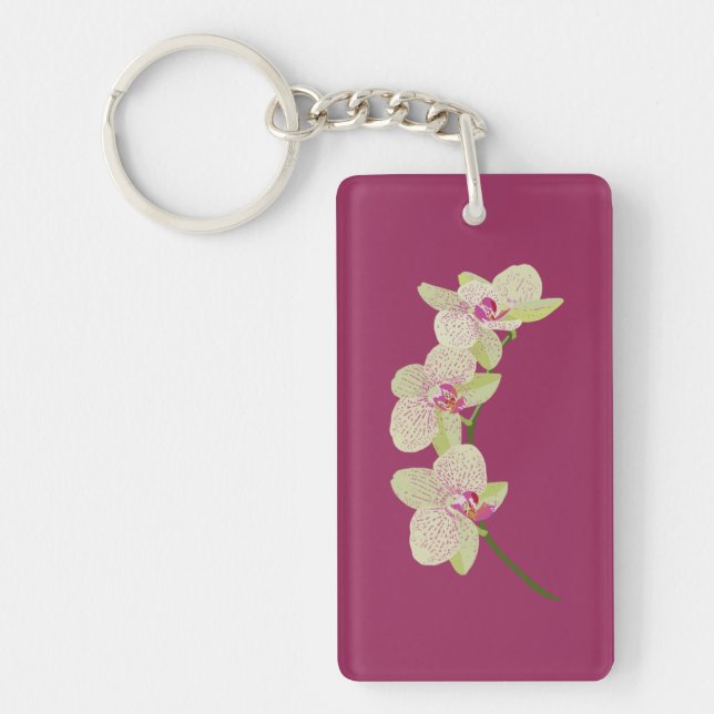Orchid Key Ring (Front)