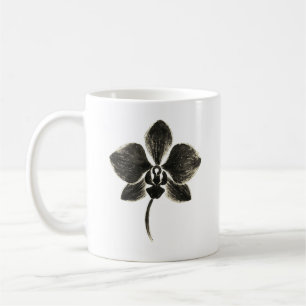 Orchid Line Drawing – Botanical Mug