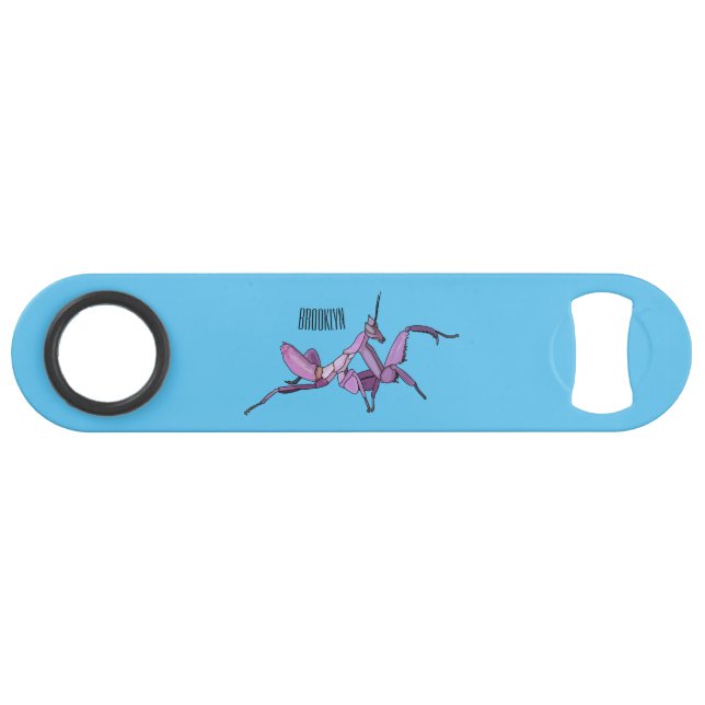 Orchid mantis cartoon illustration (Front (Horizontal))