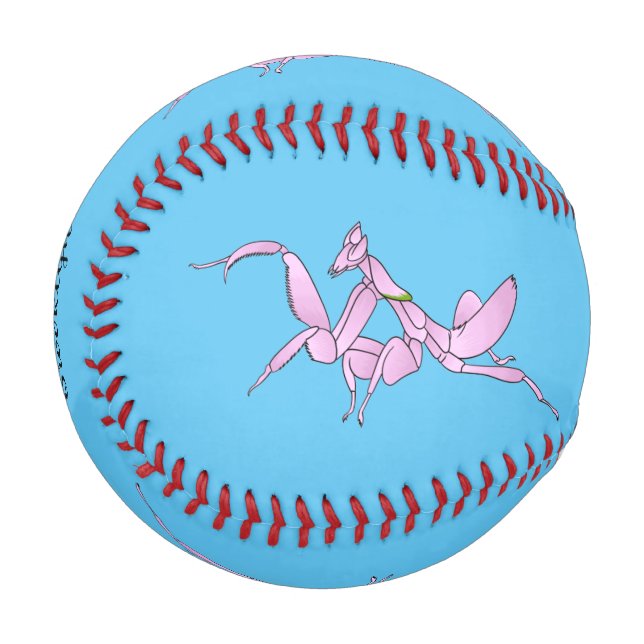 Orchid mantis cartoon illustration baseball (Front Left)