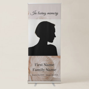 Orchid memorial retractable banner