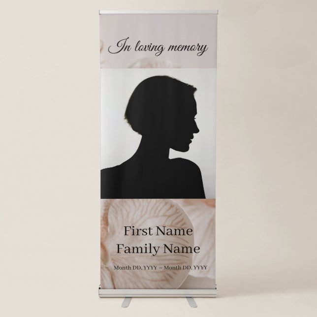 Orchid memorial  retractable banner (Front)