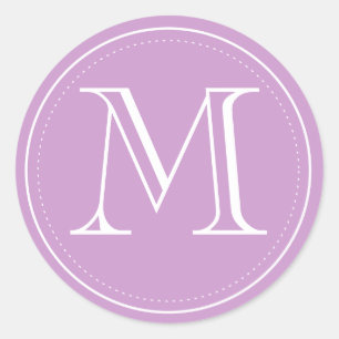 Orchid Monogram Envelope Seal by Origami Prints