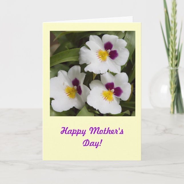 Orchid Mother's Day Card (Front)