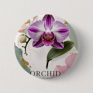 Orchid Nights,NewYork Botanical Garden BUTTON,Orch 6 Cm Round Badge