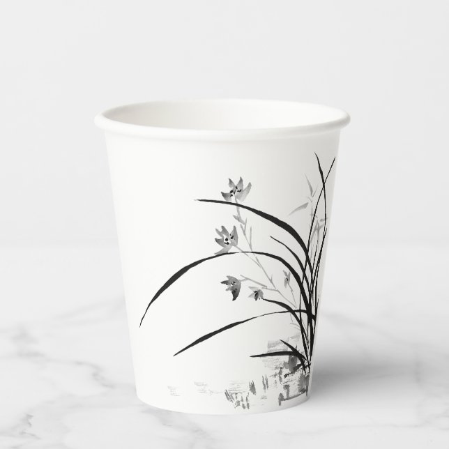 Orchid Nobility Paper Cups (Front)