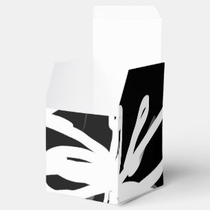 Orchid Noir: Abstract Black & White Favour Box