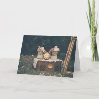 Orchid on white background invitation