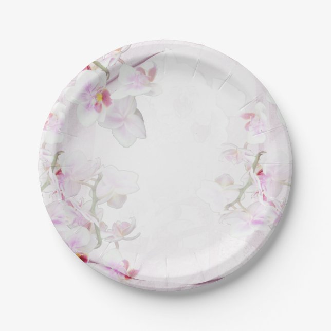 Orchid paper plates (Front)