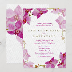 Orchid Paradise Wedding Invitations