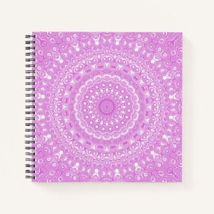 Orchid Pink Mandala Pattern Notebook