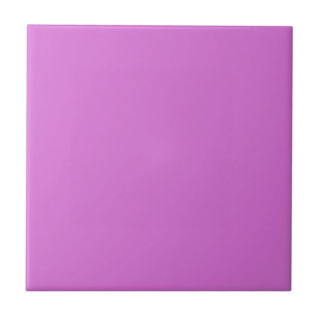 Orchid Pink Solid Colour | Classic Elegant Tile (Front)
