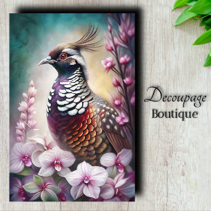 Orchid Prince Decoupage Tissue Paper