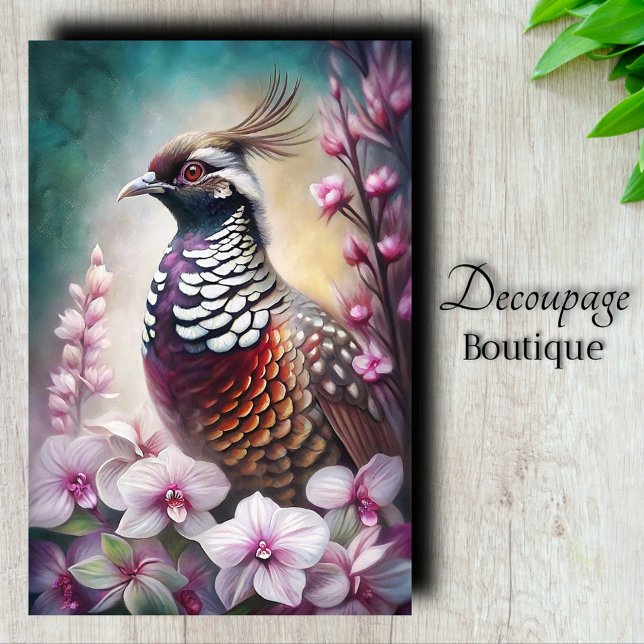 Orchid Prince Decoupage Tissue Paper (Orchid Prince Decoupage Tissue Paper)