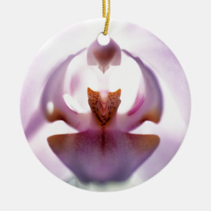 Orchid Print Ornament