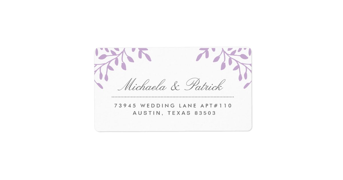 Orchid Purple Address Labels Zazzle