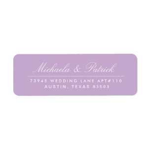 Orchid Purple Address Labels