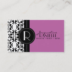 Orchid Purple Estate Damask Mummy Calling Card /