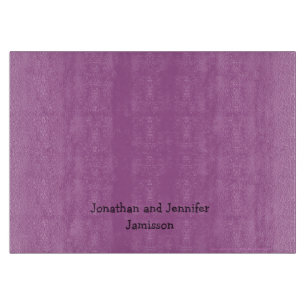 Orchid Purple Personalised Glass Cutting Board