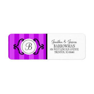 Orchid Purple Sweet Charming Striped Personalizedg