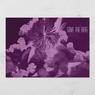 Orchid Purple Wedding Save the Date Invitations