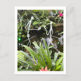 Orchid Room Stick Figures 2 | Phipps Conservatory Postcard