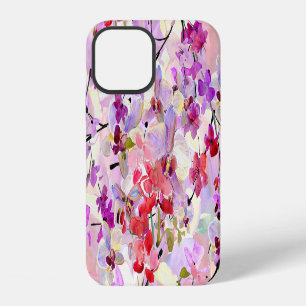 Orchid-Sakura Watercolor Backgrounds iPhone 12 Case
