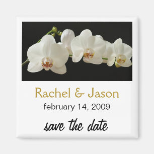 Orchid   Save the Date Magnet