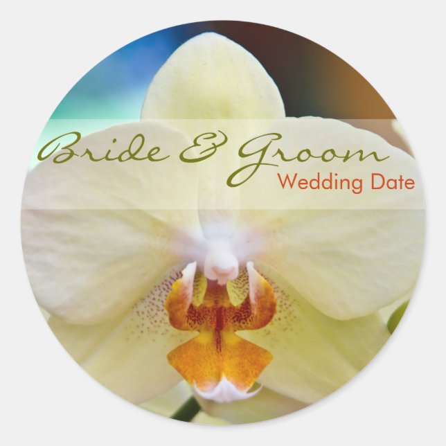 Orchid • Save the Date Sticker (Front)